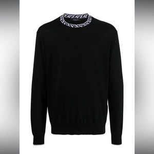 Versace Greca Design wool sweater